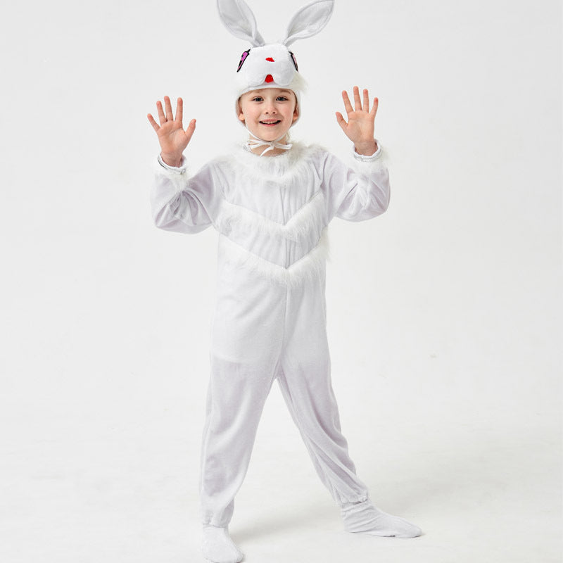 Pink Bunny Rabbit Onesie for Kids, costume photo 3