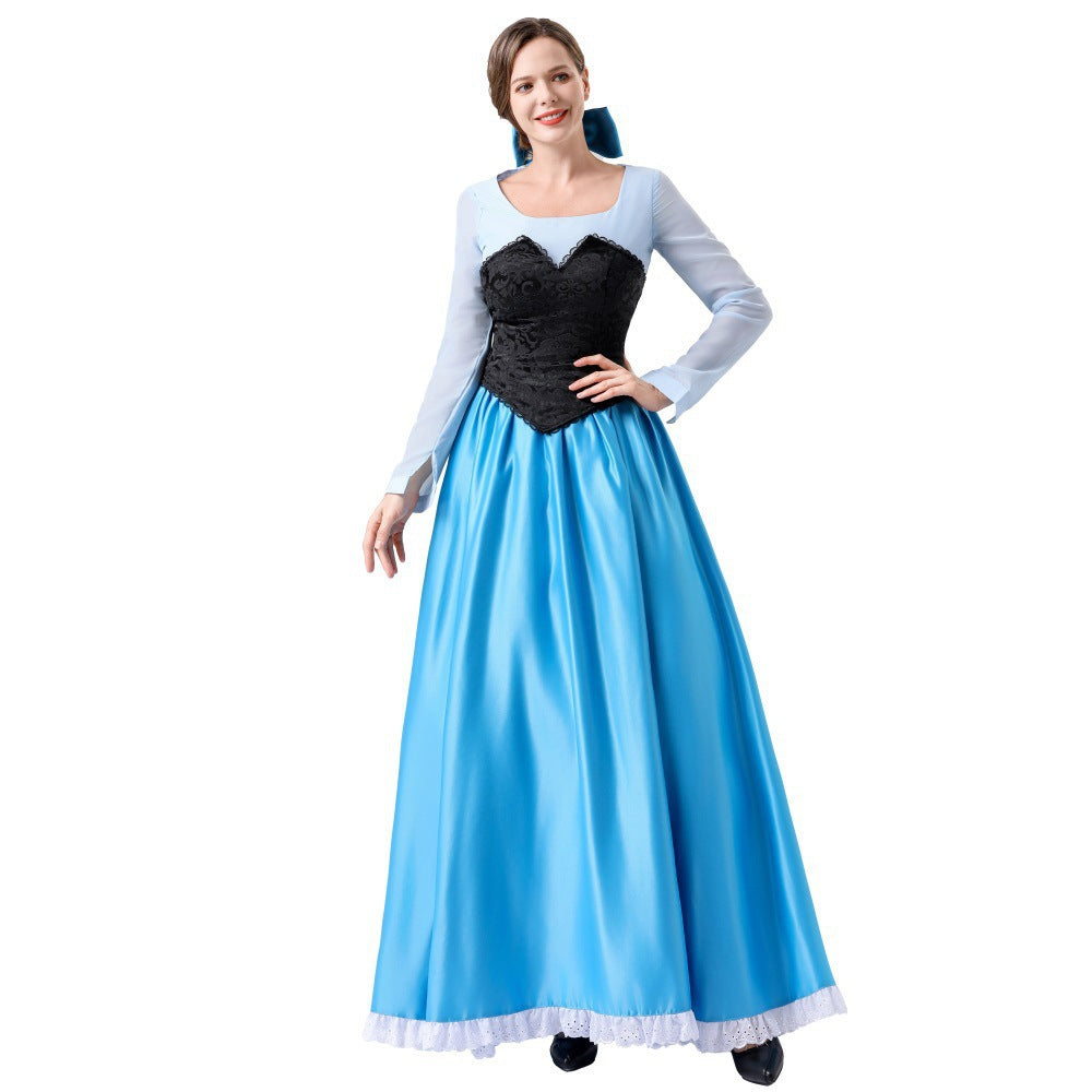 Little Mermaid Ariel Costume Women Princess Dress Adult Halloween