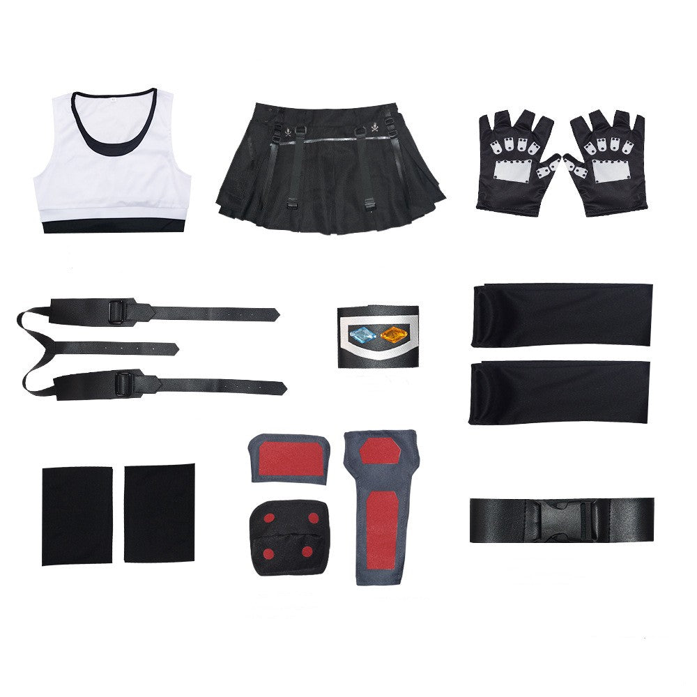 Final Fantasy 7 Tifa Lockhart Cosplay Costume Women Adult Halloween Outfit