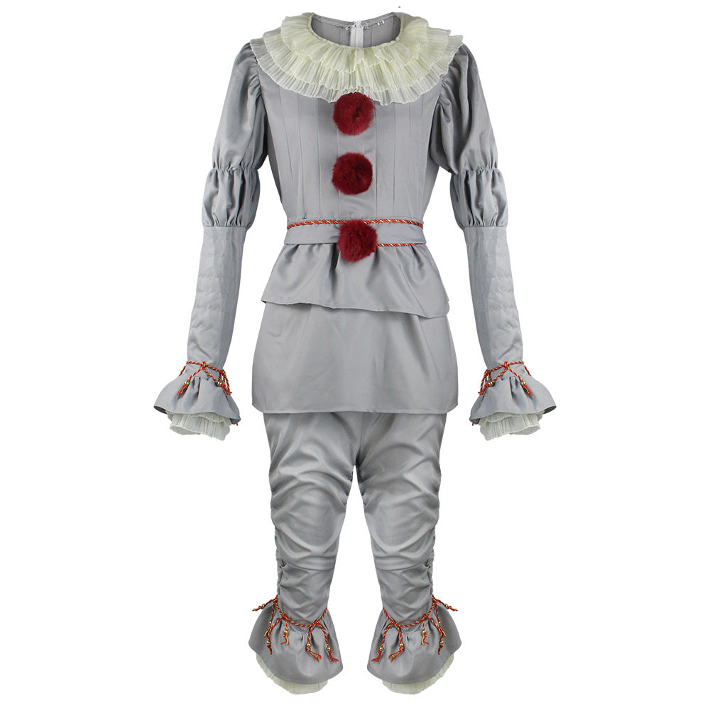 Horror Clown Costume for Adults, product photo 3 on a white background