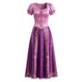 Rapunzel Costume Women Long Dress Tangled Adult Halloween Cosplay – Purple
