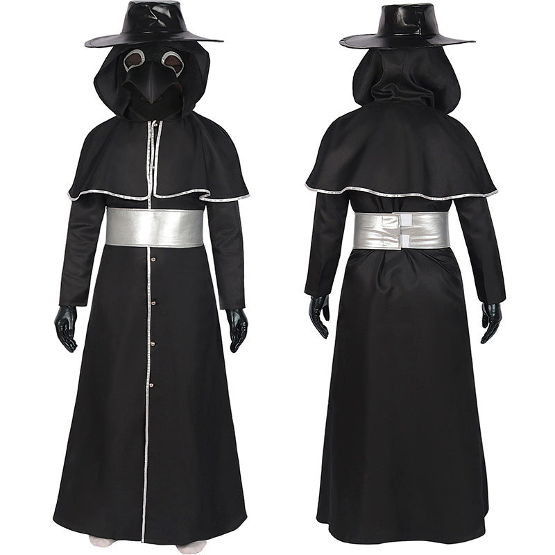 Medieval Steampunk Crow Costume for Adults, costume photo