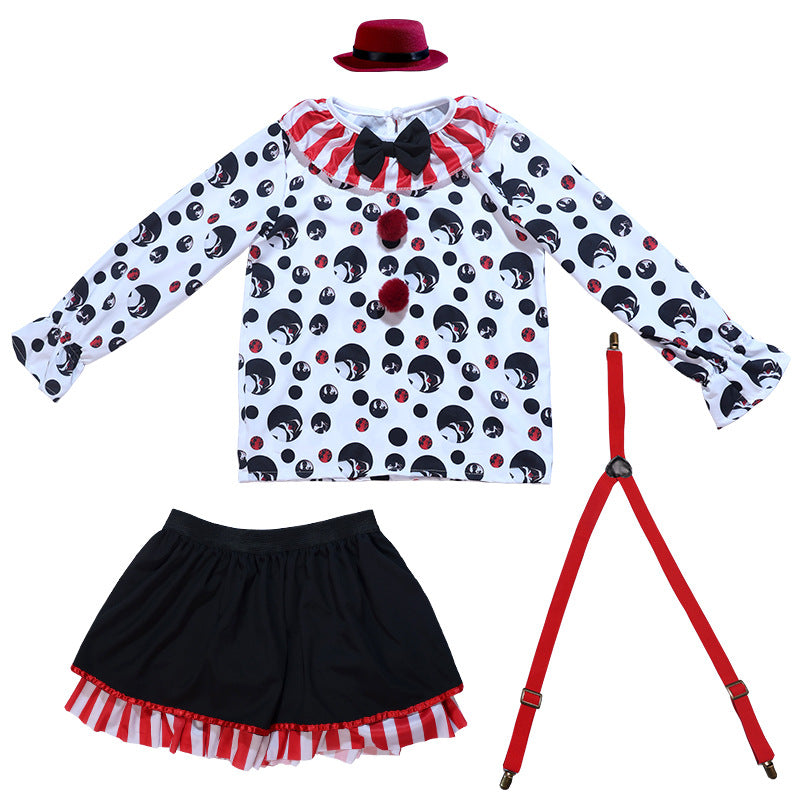 Phantom Circus Clown Costume for Adults, product photo 4 on a white background