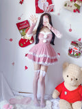 Christmas Bunny Maid Costume for Women, costume photo 5