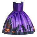 Pumpkin Ghost Fairy Dress for Girls, product photo 3 on a white background