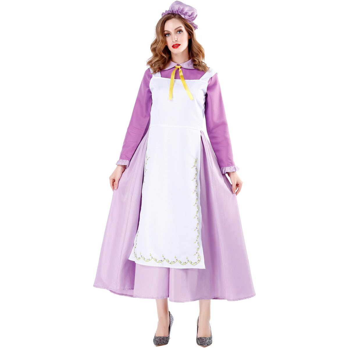 Teapot Maid Costume Women Halloween Cosplay Stage Dress