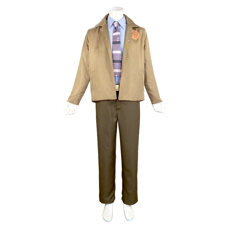 Trickster God Costume for Adults, front view on a white background
