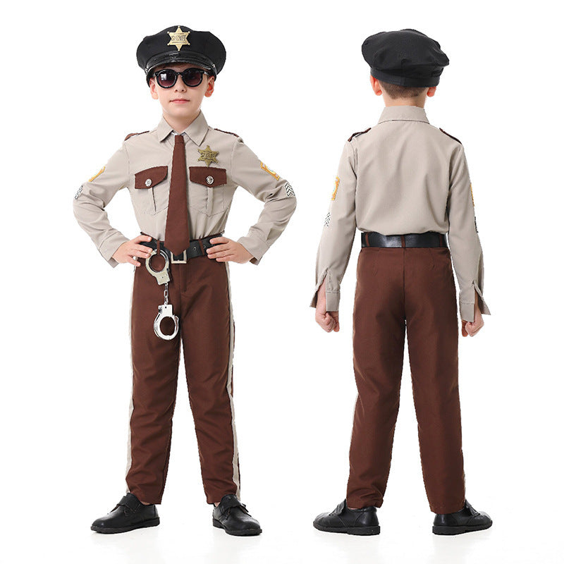 Police Chief Costume for Kids and Adults, product photo 3 on a white background