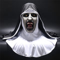 Demon Nun Horror Latex Mask, costume photo 3