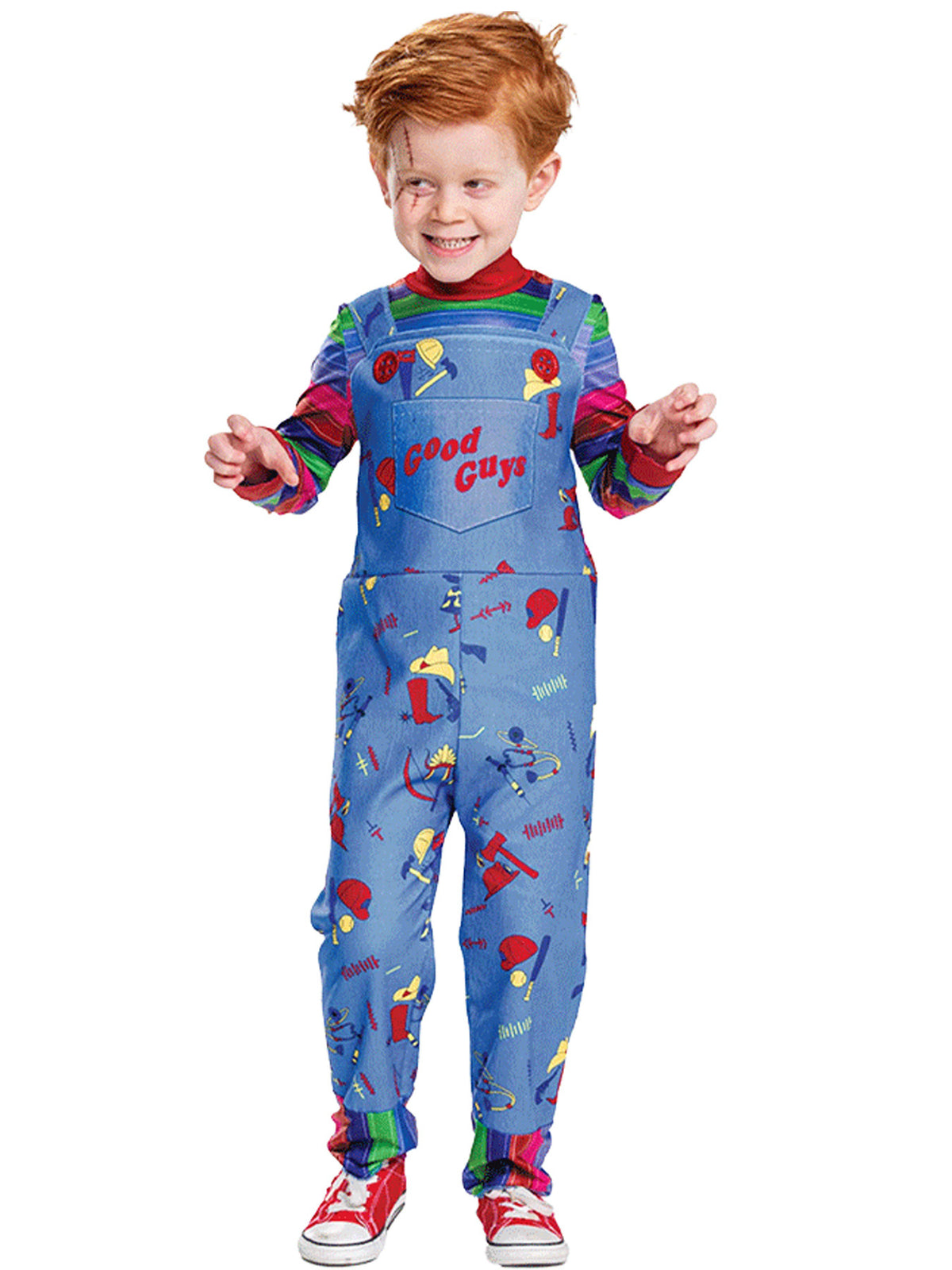 Killer Doll Costume for Kids, product photo 4 on a white background