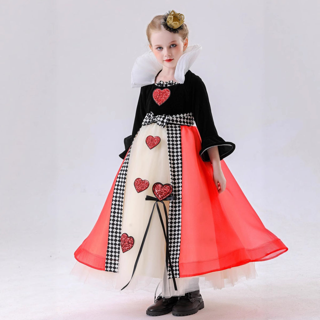 Royal Heart Queen Costume for Girls, costume photo 5