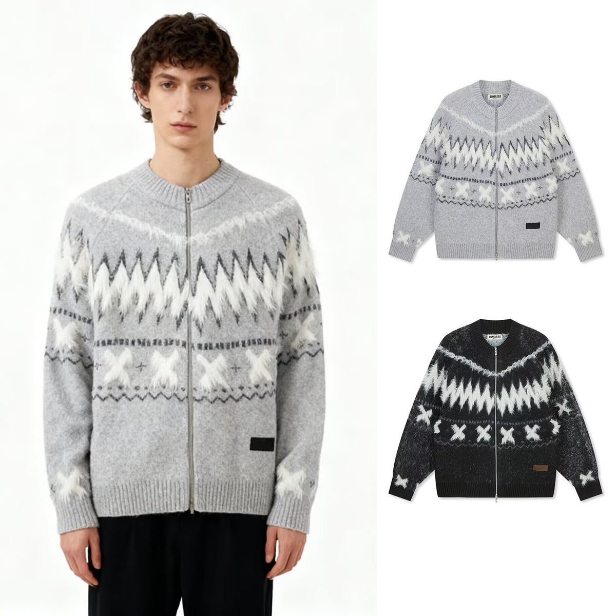 Christmas sweater men's cardigan jacket