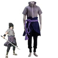 Naruto Shippuden Sasuke Uchiha Cosplay Costume Full Set Adult Halloween Anime