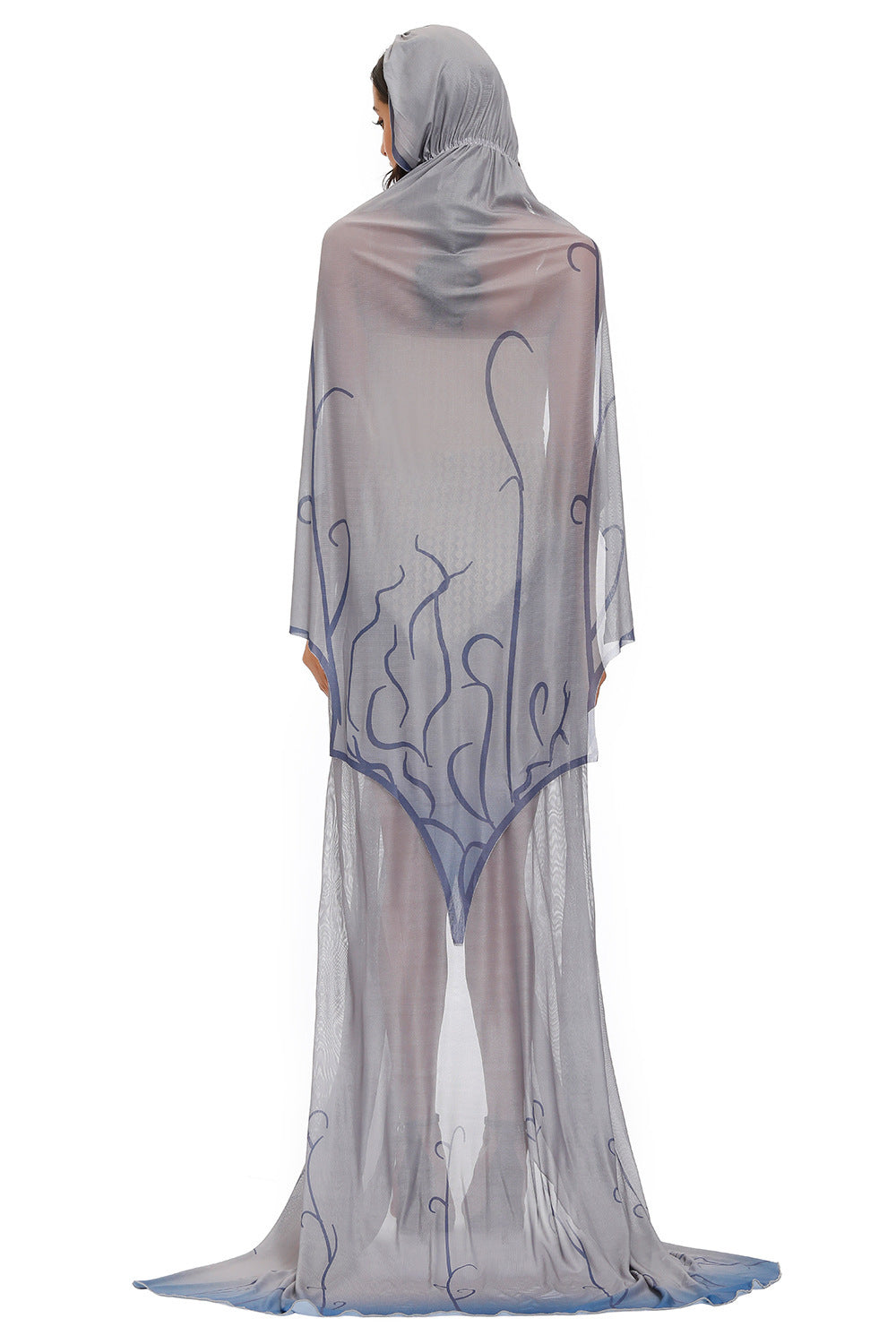 Corpse Bride Emily Costume Women Zombie Bride Dress Adult Halloween Cosplay