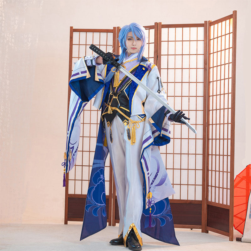 Genshin Impact Kamisato Ayaka Costume Women Full Set Halloween Cosplay XS-2XL