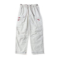 Streetwear Techwear Straight Leg Cargo Pants for Men with Pleated Design Contrast Stitching Multi-Pocket Casual Trousers