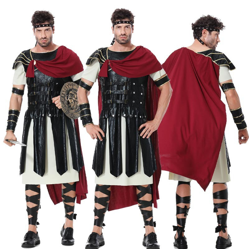 Roman Warrior Samurai Guard Costume for Kids and Adults, costume photo 2