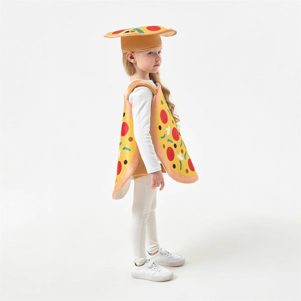 Funny Pizza Costume Creative Food Performance Outfit Children's Stage Costume
