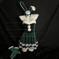 Christmas Bunny Costume Women Adult Velvet Dress Holiday Stage Outfit