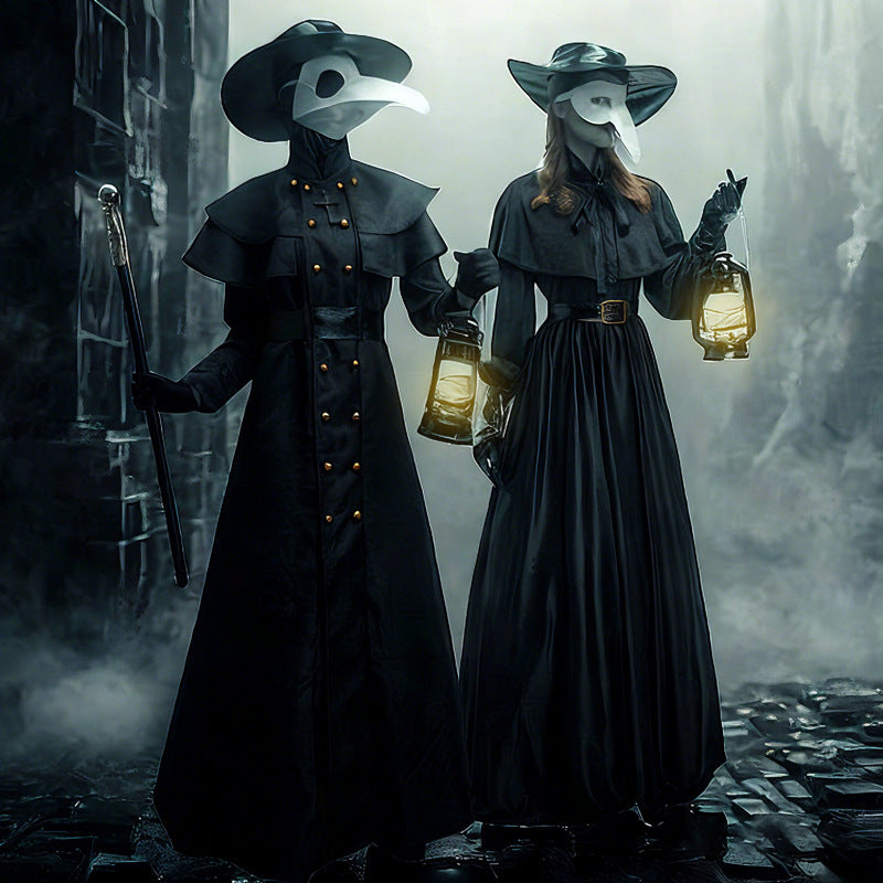Medieval Steampunk Style Plague Doctor Costume for Adults, costume photo