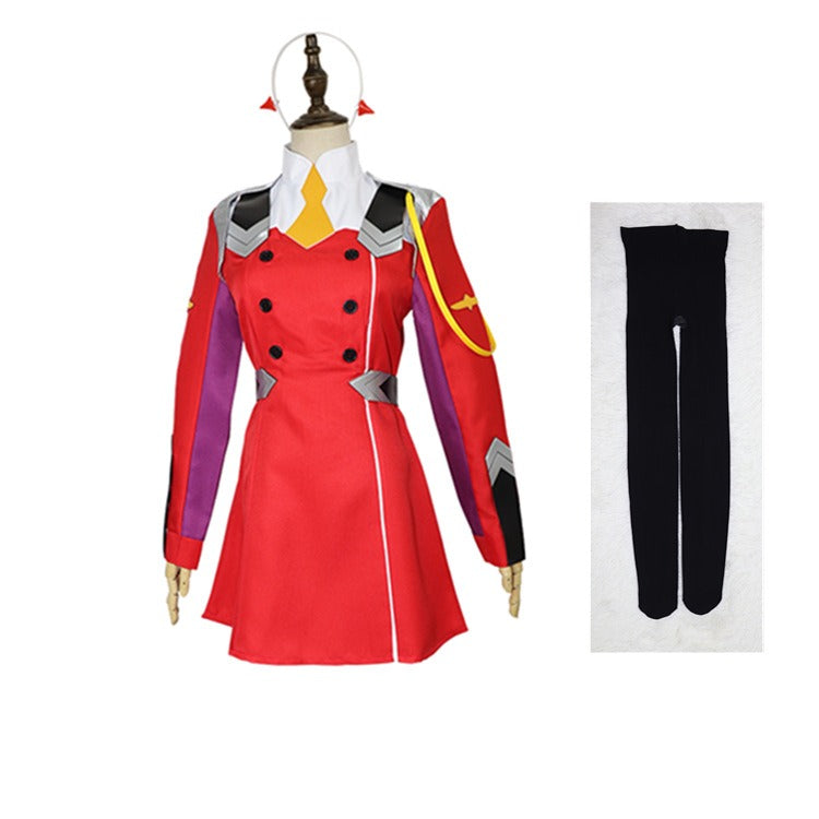 Darling in the Franxx Zero Two Cosplay Costume Women Dress Adult Halloween