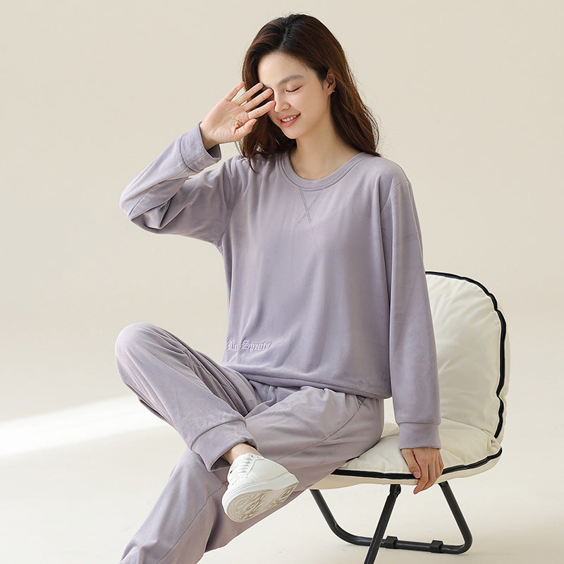 Couple's pajamas pullover home clothes