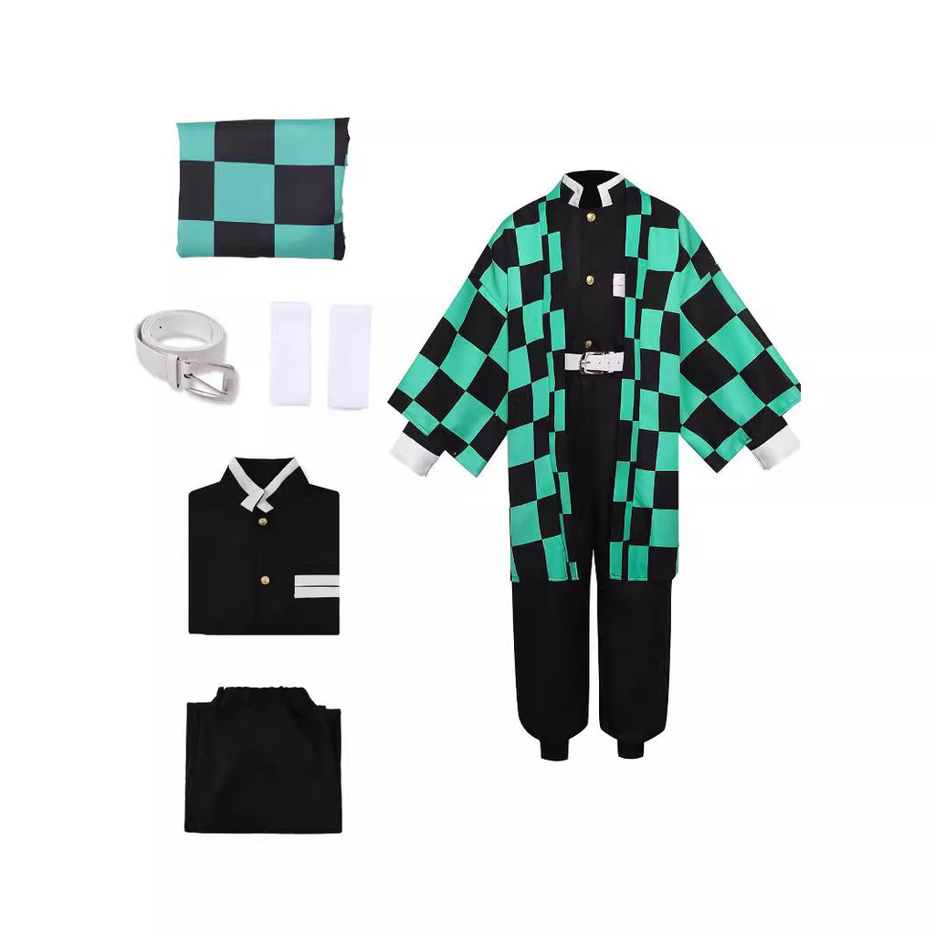 Anime Demon Hunter Kimono for Kids and Adults, product photo 3 on a white background