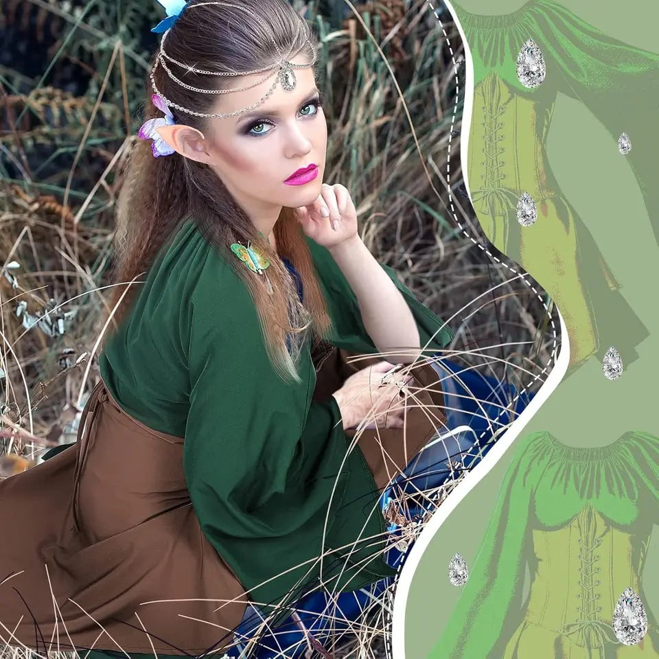 Medieval Fairy Elf Costume for Women, costume photo 4
