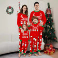 Christmas Snowman Snowflake Letter Print Parent-Child Matching Pajamas Home Wear