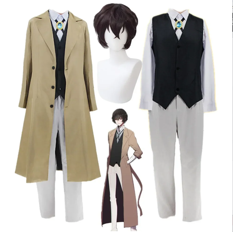 Bungo Stray Dogs Dazai Cosplay Costume Adult Halloween Anime