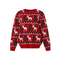Christmas reindeer sweater pullover jacquard knit sweater