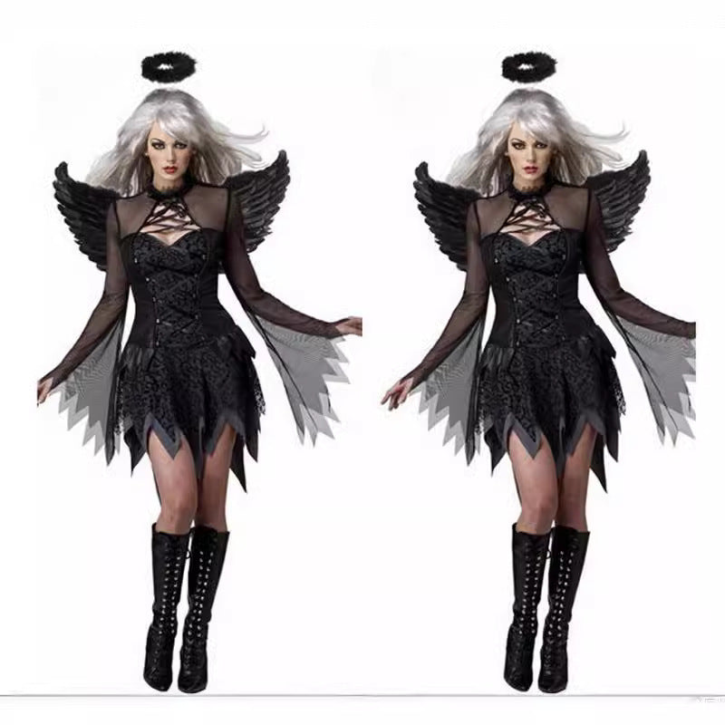 Angel Witch Goddess Costume for Women, product photo 2 on a white background