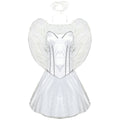 White Angel Fairy Costume for Women, product photo 6 on a white background