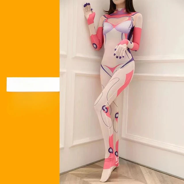 Evangelion Asuka Langley Cosplay Bodysuit Adult Halloween Anime