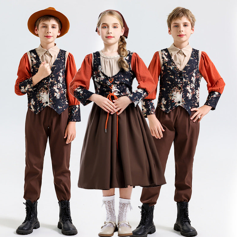 Medieval Victorian Vintage Costume for Girls and Boys, costume photo 2