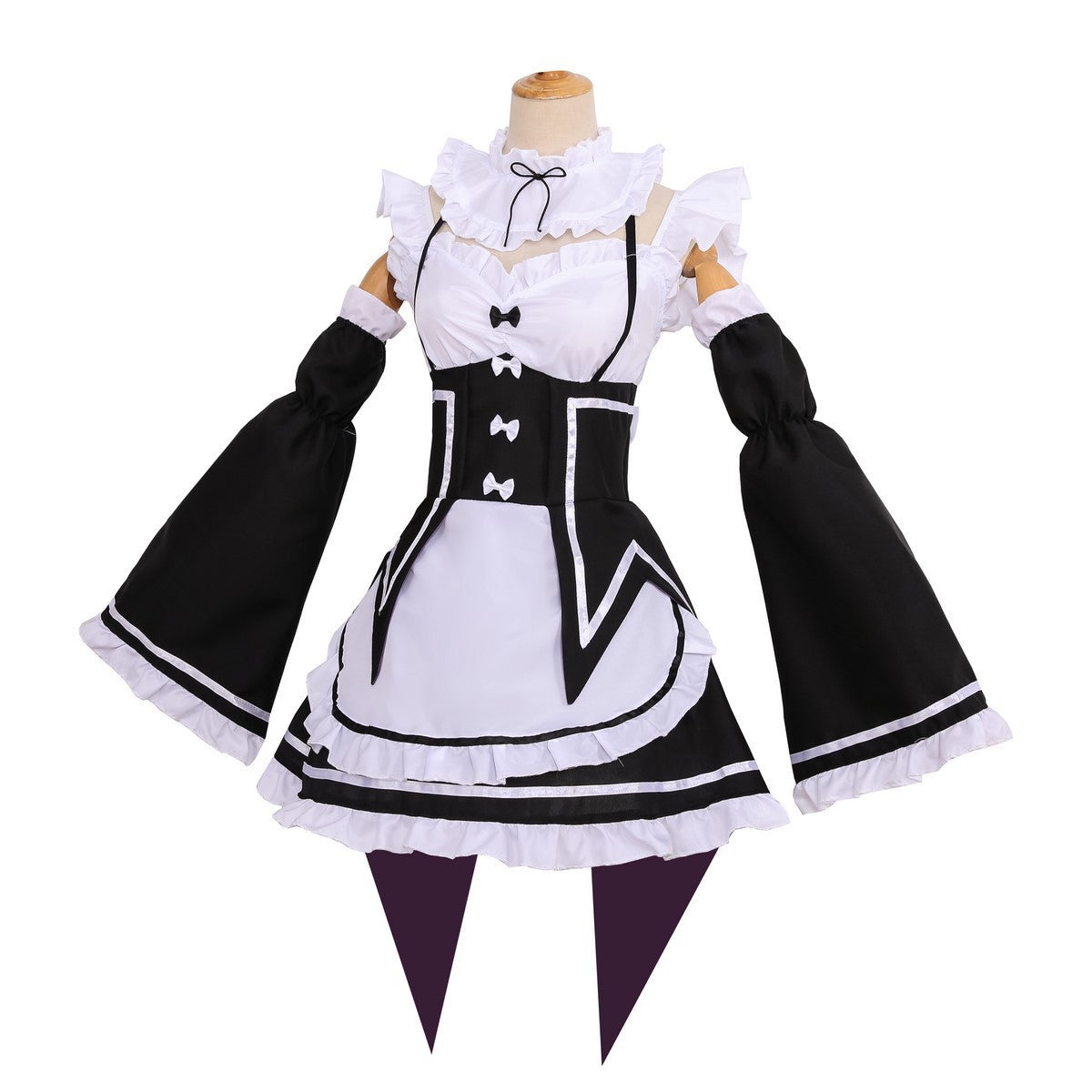 Re:Zero Rem Cosplay Costume Women Maid Dress Adult Halloween – photo 2