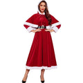 Christmas Theme Women's Hooded Long Dress Festival Party Performance