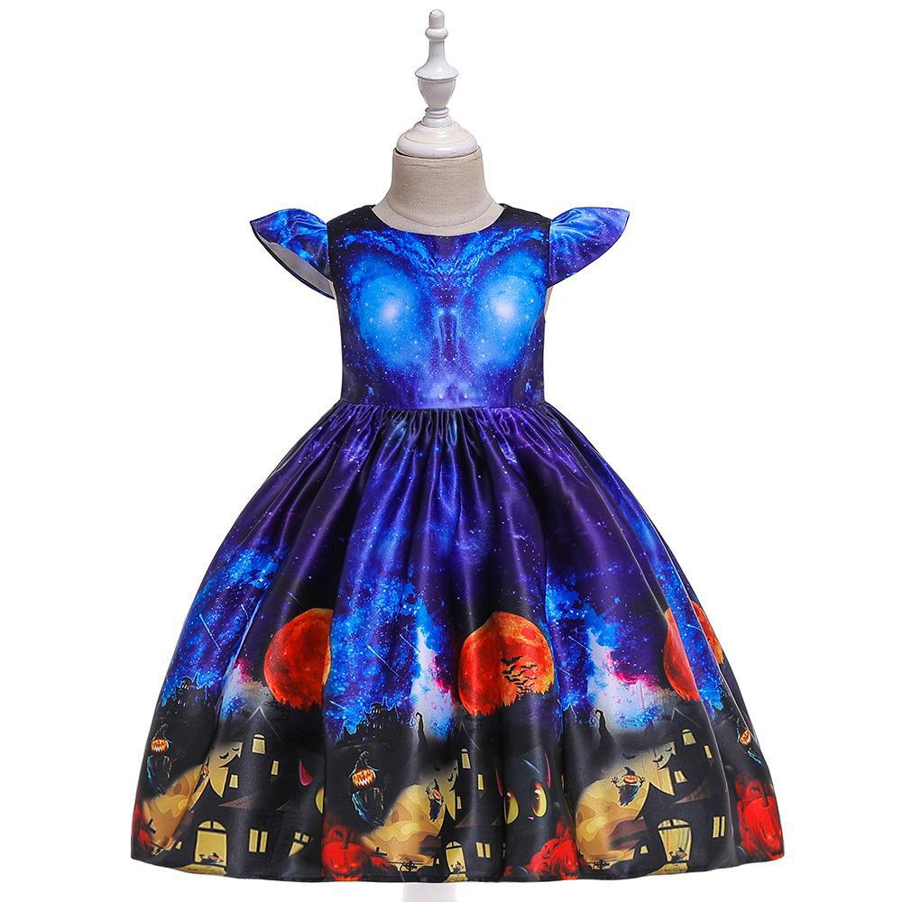 Pumpkin Ghost Fairy Dress for Girls, costume photo 3