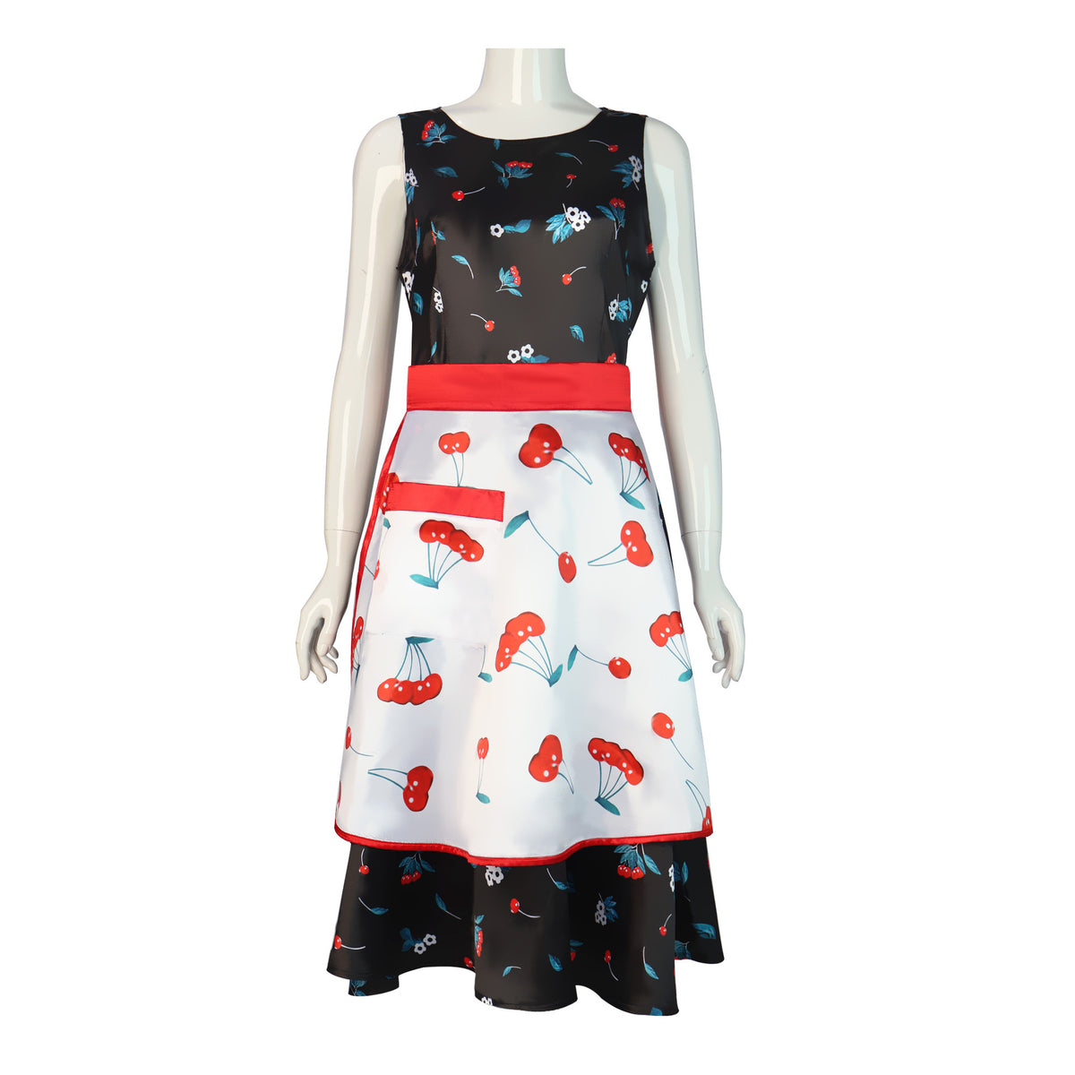 Killer Doll Couple Overalls Costume for Adults, product photo 4 on a white background
