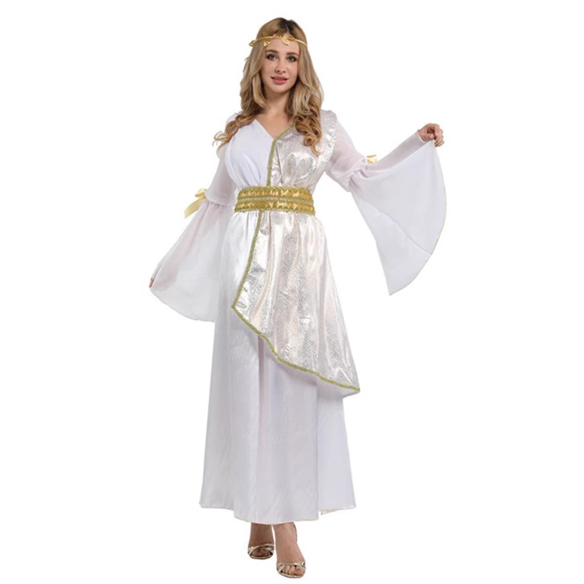 Cleopatra Greek Goddess Costume Adult Women Halloween Cosplay Athena