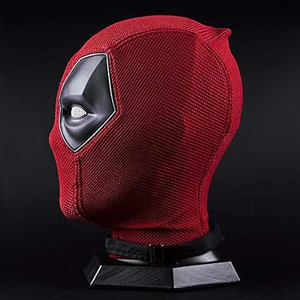 Red Black Antihero Mask for Adults, costume photo 2