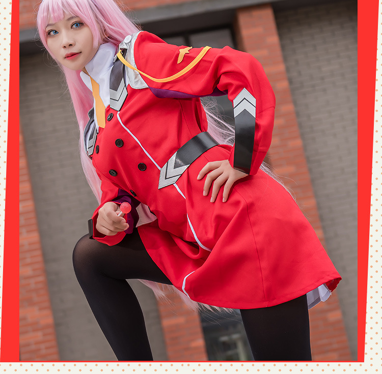 Darling in the Franxx Zero Two Cosplay Costume Women Dress Adult Halloween
