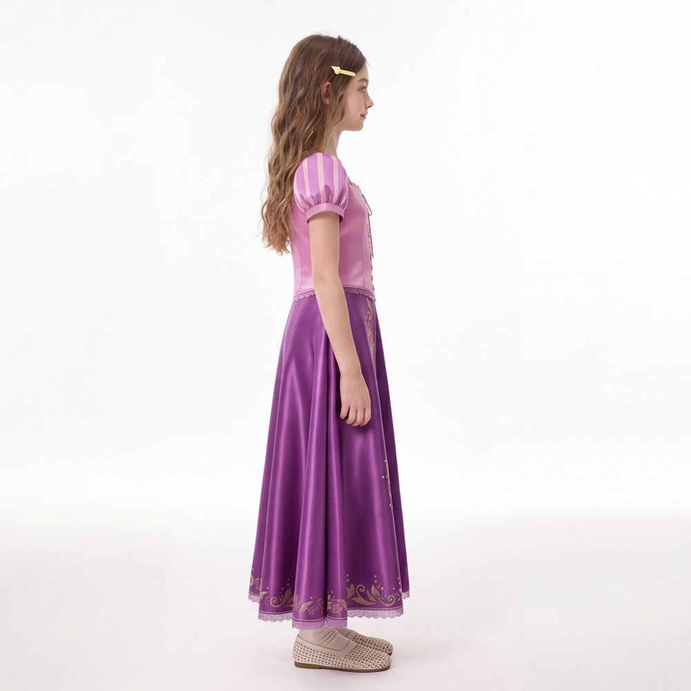 Rapunzel Costume Women Long Dress Tangled Adult Halloween Cosplay – photo 3