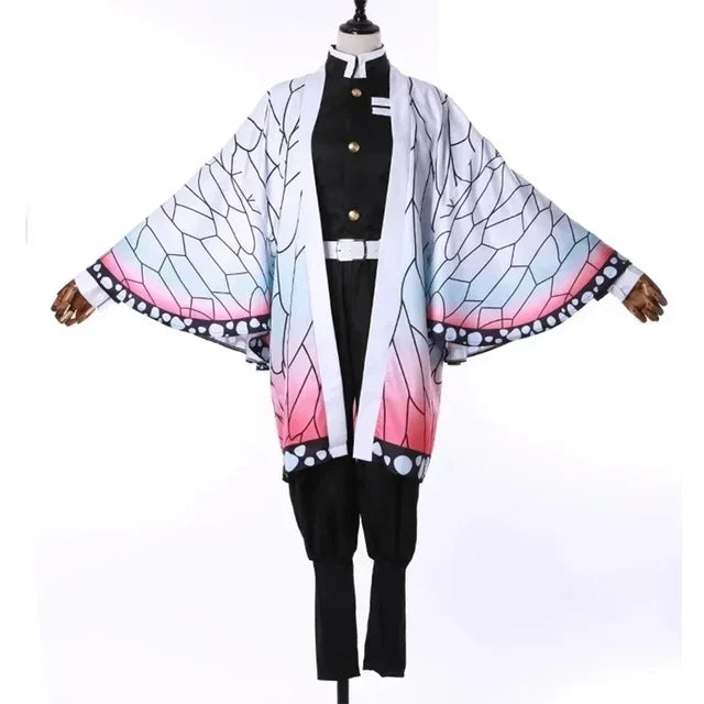 Demon Slayer Shinobu Kocho Costume Women Butterfly Haori Halloween Cosplay
