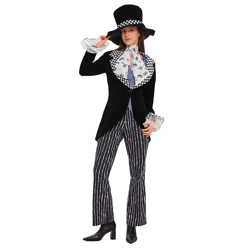 Circus Magician Cosplay for Women, product photo 3 on a white background