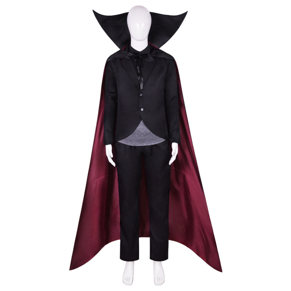 Vampire Count Costume for Adults, front view on a white background