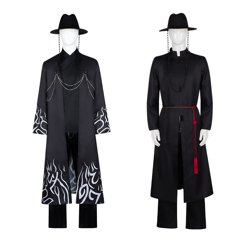 Hunter Band Stage Costume for Boys and Men, front view on a white background