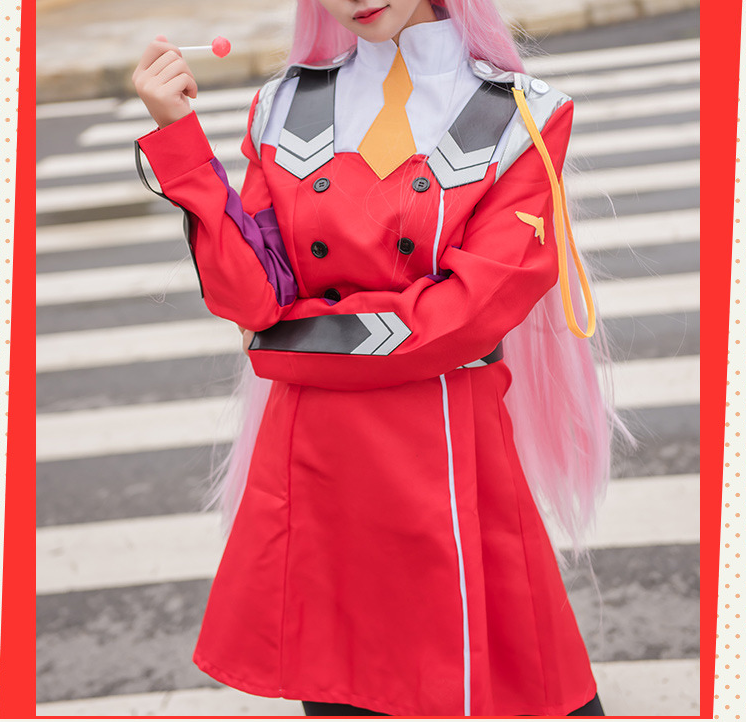 Darling in the Franxx Zero Two Cosplay Costume Women Dress Adult Halloween