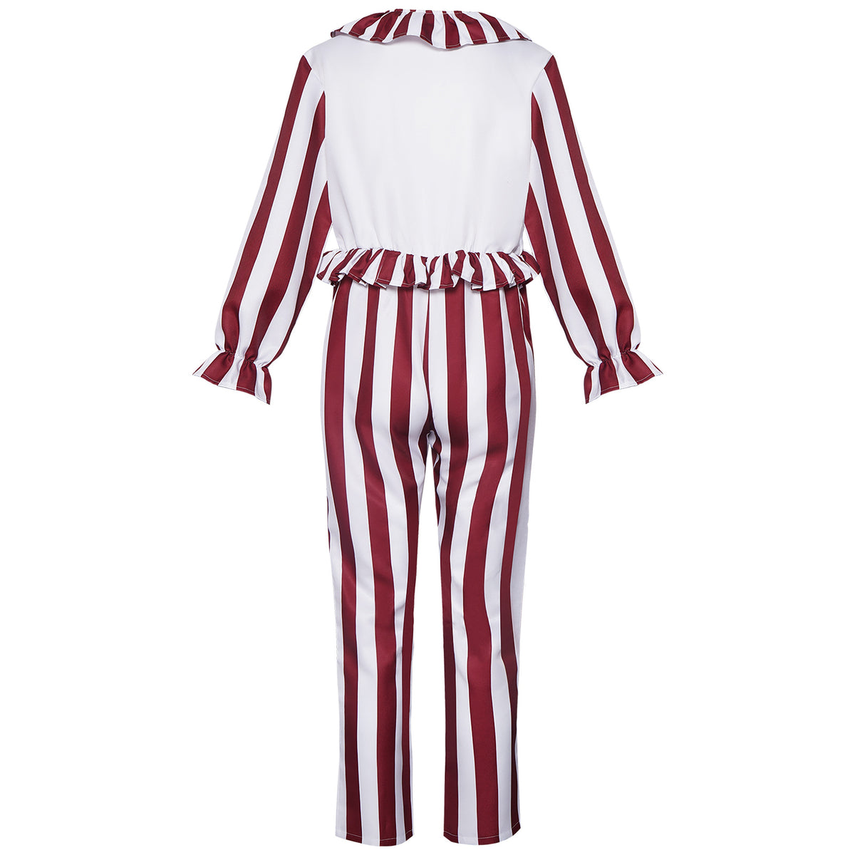 Halloween Red Striped Cosplay Anime Stage Performance Costume
