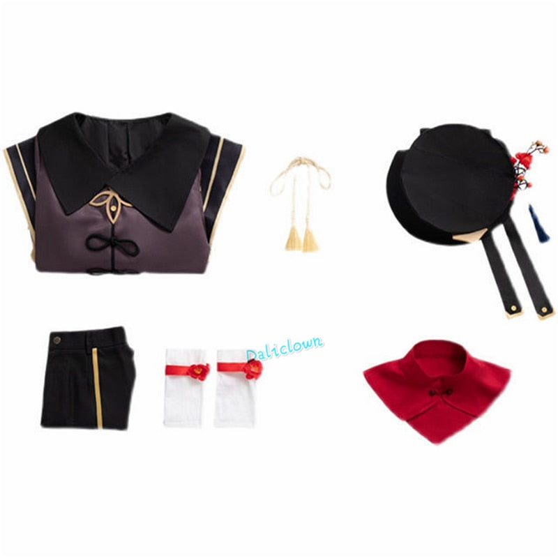 Genshin Impact Hu Tao Cosplay Costume Women Adult Halloween